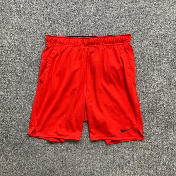 Nike Shorts Mens S Small Red Totality Dri Fit Unlined Versatile Gym Train Run - Picture 2 of 14